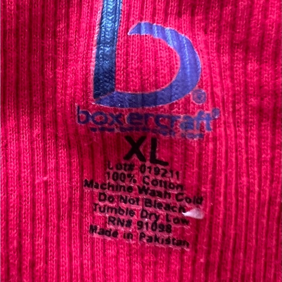 Boxercraft Red Ribbed Tank Top - Picture 3 of 3